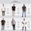 Men Classic Slim Fit Woven Short Sleeve Wrinkle Resistant Print Shirt