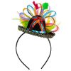 Skeleteen Womens Fiesta Sombrero Headband - Mexican Fancy Fascinator Girls Hair Accessories for Kids and adults