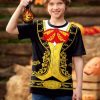 Unisex Kids Halloween Funny Short Sleeve Tee Shirt Cute Print Top 4-14 Years