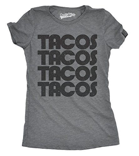 Womens Tacos Tacos T Shirt Funny Retro Tee for Ladies