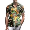 Neon Shirts for Men Button Up Shirts,Mens Neon Shirt Hawaiian Shirt for Men,Mens Beach Shirts Neon Clothes