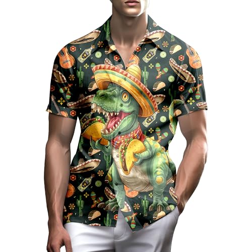 Neon Shirts for Men Button Up Shirts,Mens Neon Shirt Hawaiian Shirt for Men,Mens Beach Shirts Neon Clothes