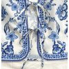 Women's Floral Bow Tie Front Tops V Neck Sleeveless Crop Boho Country Concert Vest Top