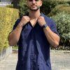 Mens Cuban Guayabera Shirt Short Sleeve Button Down Shirts Summer Beach Vacation Shirts