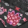 Women's Full Zip Long Sleeve Embroidered Sweatshirt Floral Boho Embroidered Mexican Hoodie Fall Winter Coat Tops Jackets