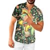 Neon Shirts for Men Button Up Shirts,Mens Neon Shirt Hawaiian Shirt for Men,Mens Beach Shirts Neon Clothes
