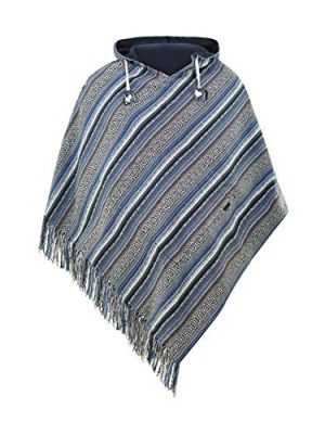 - Mens Poncho Hooded | 100% cotton & Reversible | Mexican Poncho Men Baja Hoodie Winter Pancho warm Cape Cowboy