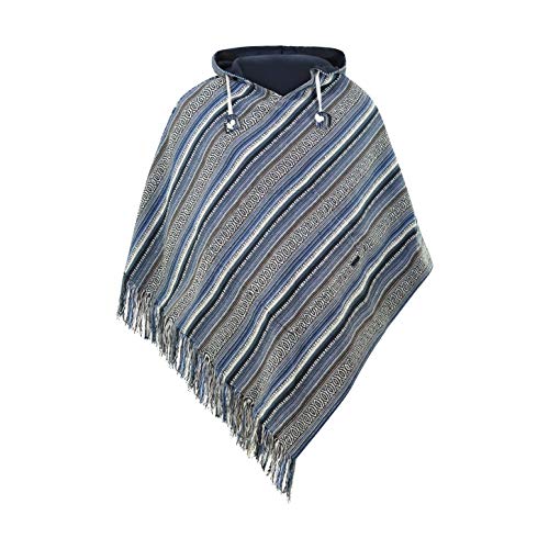 - Mens Poncho Hooded | 100% cotton & Reversible | Mexican Poncho Men Baja Hoodie Winter Pancho warm Cape Cowboy