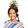Skeleteen Womens Fiesta Sombrero Headband - Mexican Fancy Fascinator Girls Hair Accessories for Kids and adults