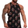 Mexican Day of The Dead Women Goth Men's Gym Tank Tops Workout Muscle Tee Training Bodybuilding Fitness Sleeveless T Shirts