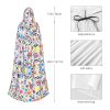 Mexican Otomi Animals Print Variety Hooded Cloak For Halloween Carnival Cosplay And Themed Parties Cloak