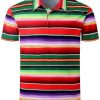 Men's American Patriotic Flag Pride Day Golf Polo Short Sleeve Shirt