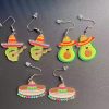 9 Pairs Cinco De Mayo Earrings for Women Mexican Fiesta Earrings Set Funny Pepper Racket Rainbow Horse Hat Cactus Guitar Chili