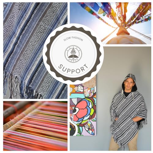 - Mens Poncho Hooded | 100% cotton & Reversible | Mexican Poncho Men Baja Hoodie Winter Pancho warm Cape Cowboy