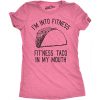 Womens Fitness Taco Funny Gym T Shirt Cool Humor Graphic Muscle Tee for Ladies