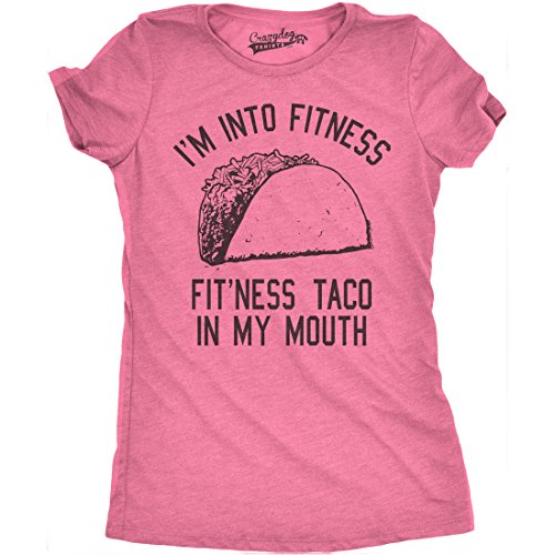 Womens Fitness Taco Funny Gym T Shirt Cool Humor Graphic Muscle Tee for Ladies