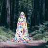 Mexican Otomi Animals Hooded cape, fit for role-playing, stage costumes, winter activities, and casual wear