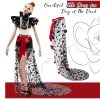 Women Halloween Day of Dead Costume Halloween Mexican Flower Skirt Gothic Dress for Halloween Costume Dress Party