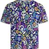 Short Sleeve Golf Polo Shirt, Dry Fit Polo Shirts for Men, Fashion Printed Moisture Transferring