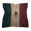 Mexican Flag Silk Like Scarf for Women Pattern Bandanas Square Headscarf Headdress Party Favor