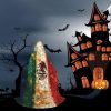 Mexican American Flag Print Hooded Cloak For Halloween,Wizard,Vampire And Grim Reaper Costume