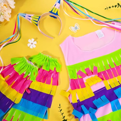 Mexican Couple Costume for Adult and Pinata - Fiesta Dress for Cosplay Cinco De Mayo Party