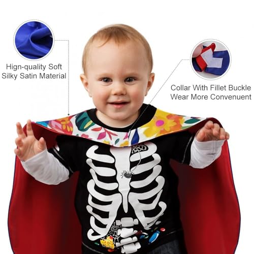 Unisex Adults Halloween Cloak Reversible Vampire Cape Lightweight And Comfortable Witch Cape Cloak Mexican Otomi Animals