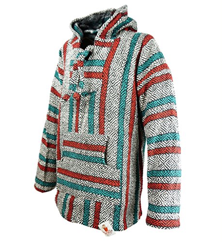 Premium Baja Hoodie Sweatshirt Pullover Jerga Poncho