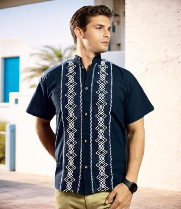 Mexican Shirts for Men - Guayabera Shirts for Men, Elegant 100% Cotton, Made in Mexico, guayaberas para Hombre