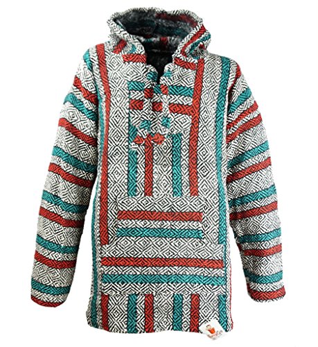 Premium Baja Hoodie Sweatshirt Pullover Jerga Poncho