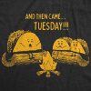 Mens Taco Tuesday Ghost Story T Shirt Funny Mexican Food Campfire Graphic Tee