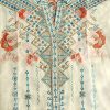 Women's Embroidered Tops Mexican Shirt V Neck Summer Casual Tops Peasant Tunic Loose Blouse