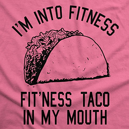 Womens Fitness Taco Funny Gym T Shirt Cool Humor Graphic Muscle Tee for Ladies